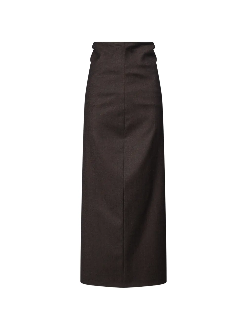 Antonelli Ippolito midi high-waisted gathered-back skirt - Marrone