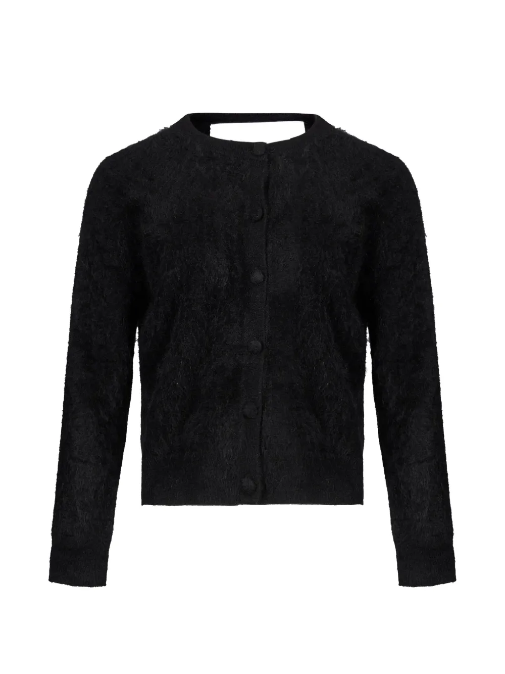 Gotha brushed-knit button-up cardigan - Noir