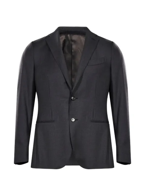 Caruso single-breasted pressed-crease suit