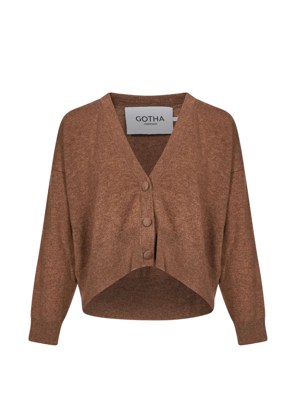 Gotha Fiorella Fringe-detail Cropped Cardigan In Brown