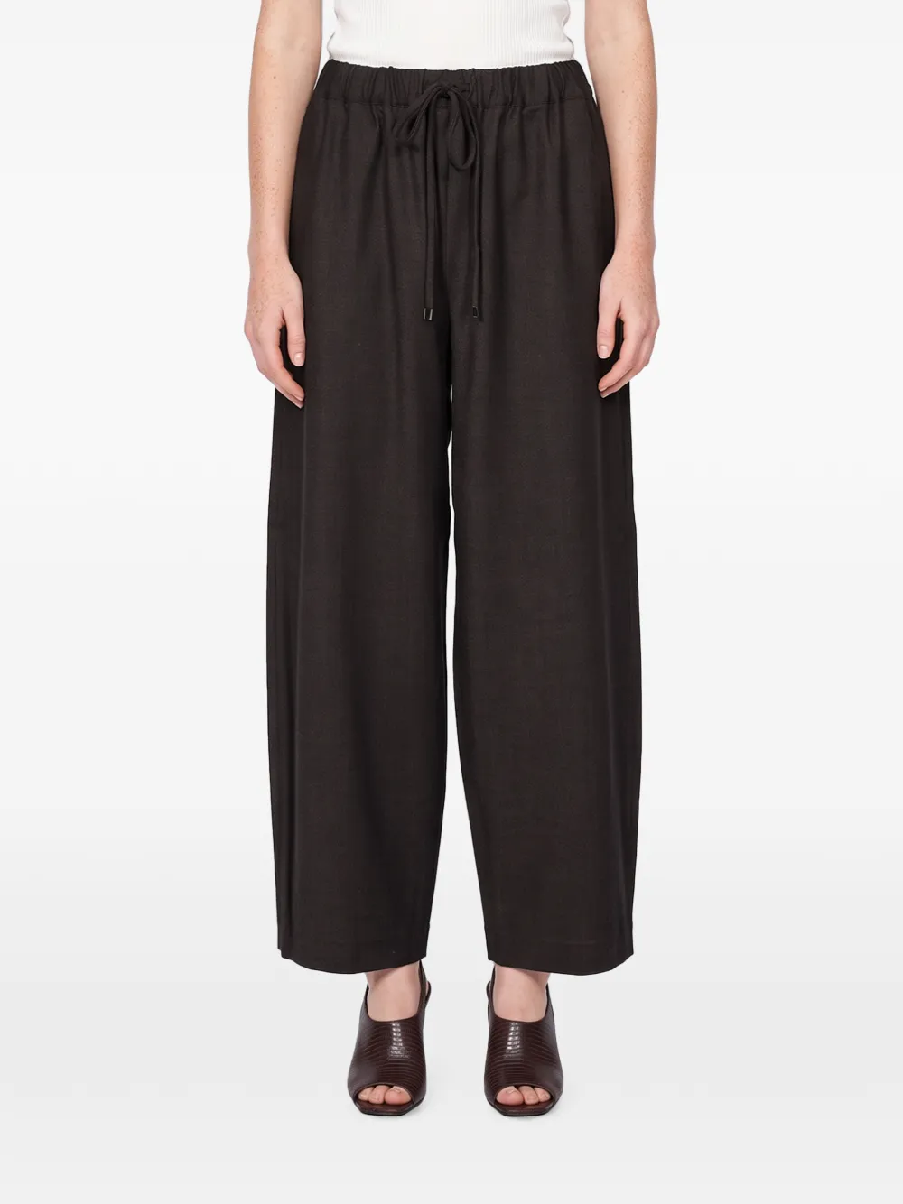 Antonelli San Lorenzo drawstring wide-leg trousers Bruin