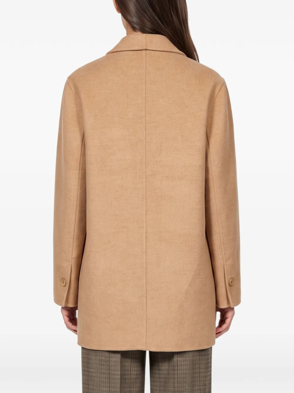 Antonelli shawl-lapel single-breasted coat Beige