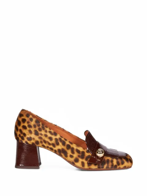 Chie Mihara Volteo leopard-print patent-leather pumps