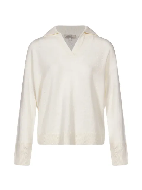 Antonelli Sele polo-collar dropped-shoulder sweater