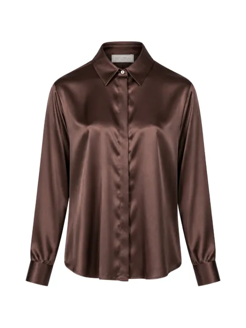 Antonelli satin-finish long-sleeve shirt