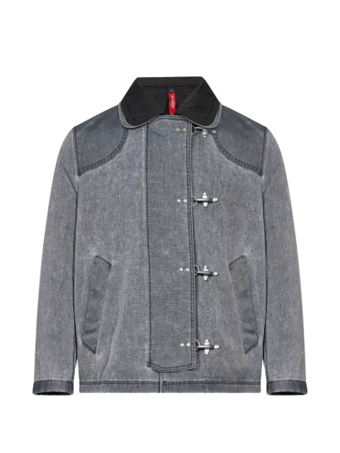 Fay 4 Ganci hook-fastening panelled jacket