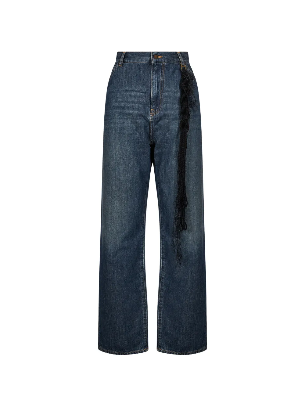 DARKPARK Lisa fringed faded jeans - Blu