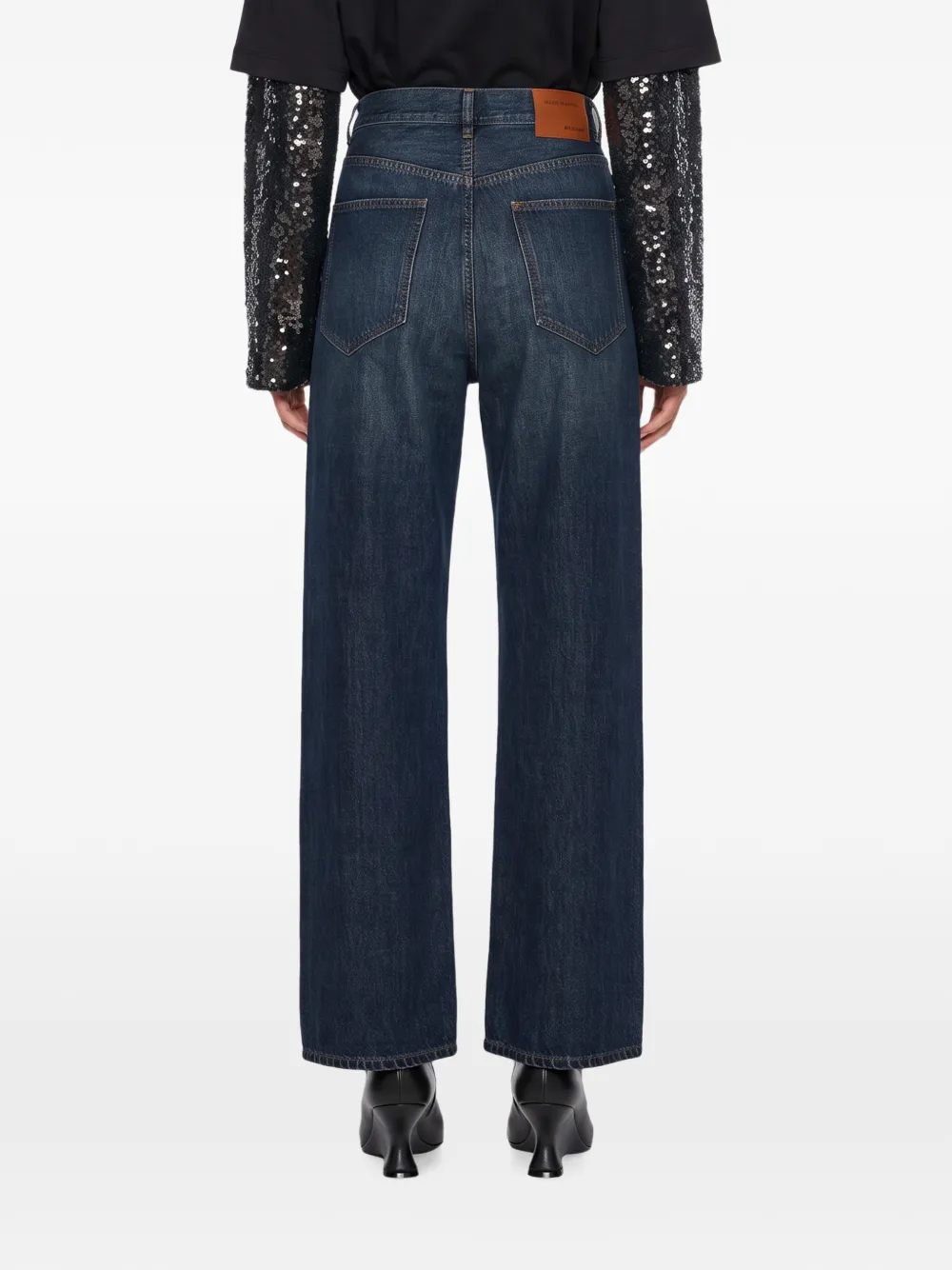DARKPARK Lisa jeans met franje en vervaagd effect Blauw