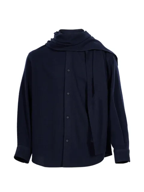 DARKPARK George scarf-detail long-sleeve shirt