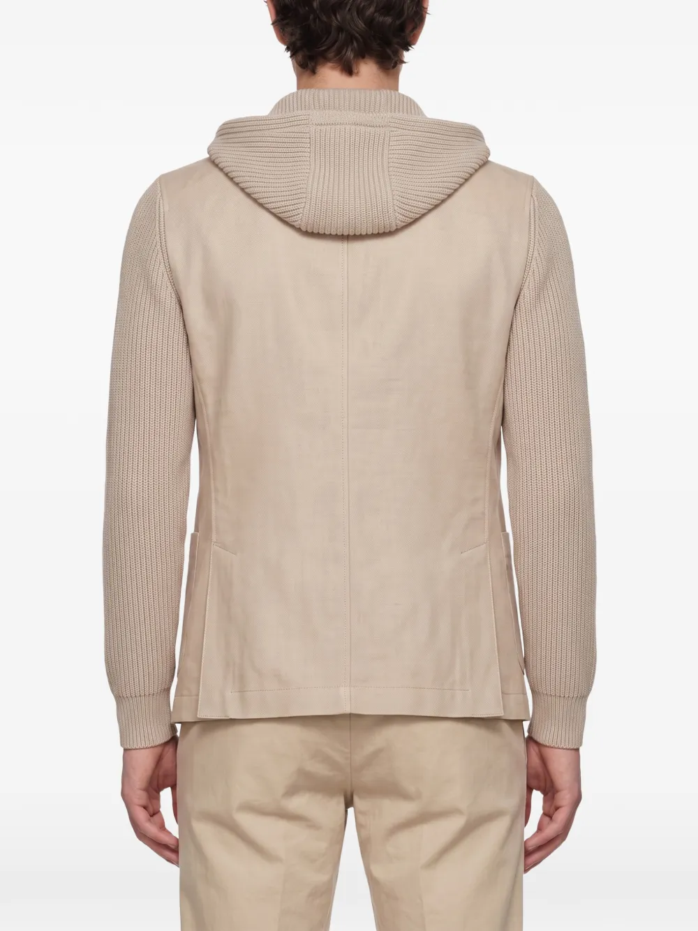Eleventy Ribgebreid jack Beige