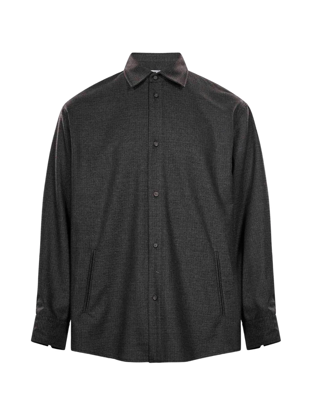 DARKPARK micro-check button-up shirt - Grau
