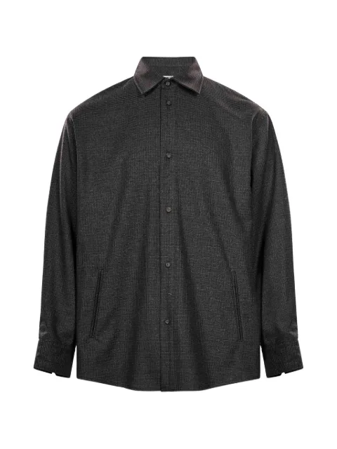 DARKPARK micro-check button-up shirt