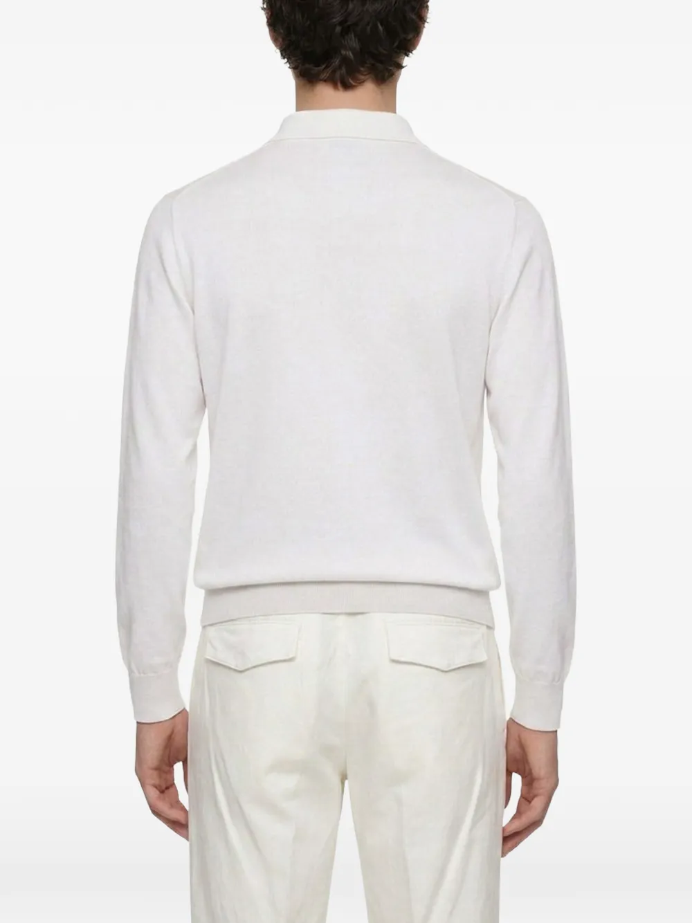 Eleventy Poloshirt met lange mouwen Wit