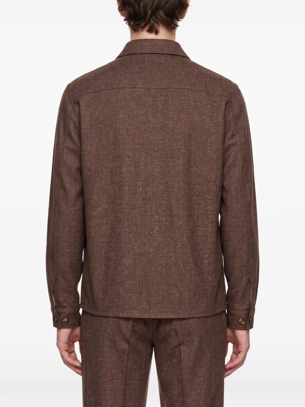 Eleventy pleated-detail two-piece suit Bruin