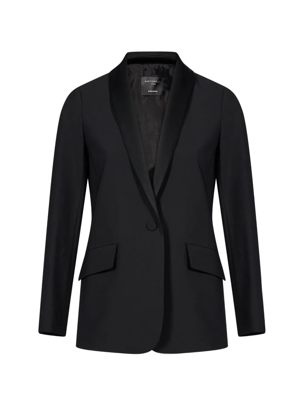 Antonelli Pandolce shawl-lapel single-breasted jacket - Nero