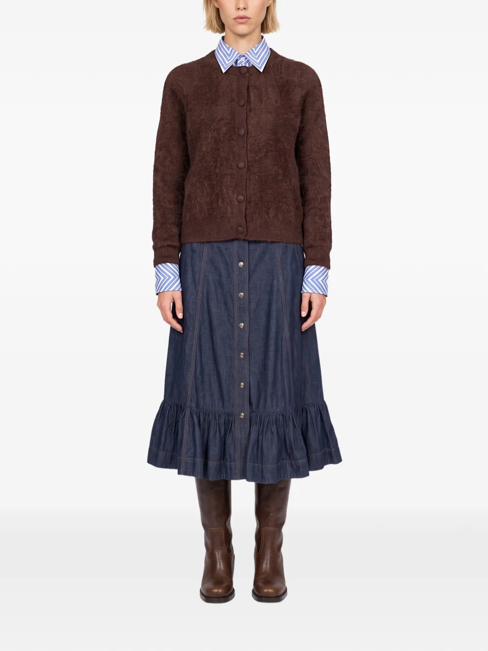 Gotha Kasjmier vest Bruin