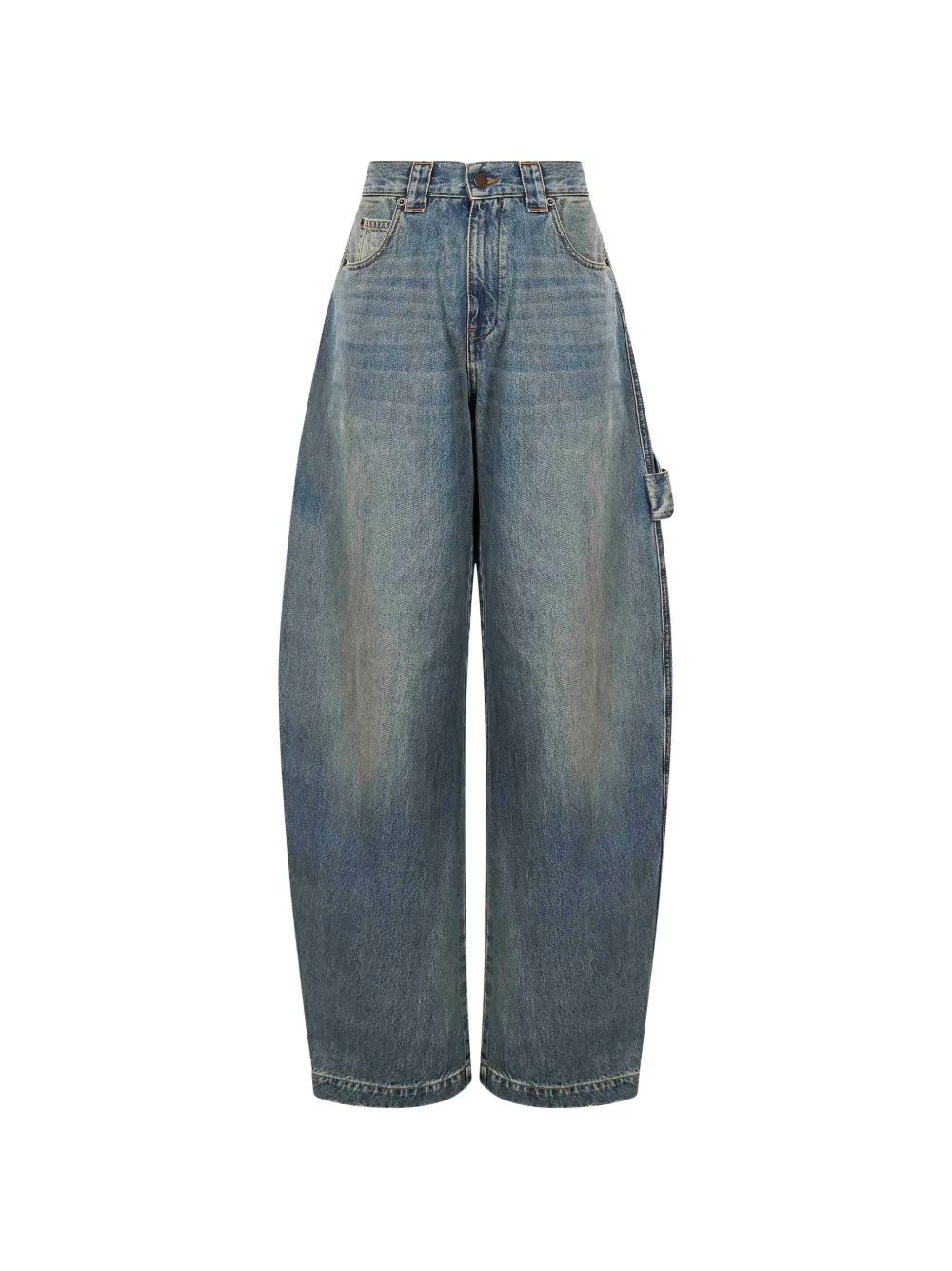 DARKPARK faded hammer-loop jeans - Blau