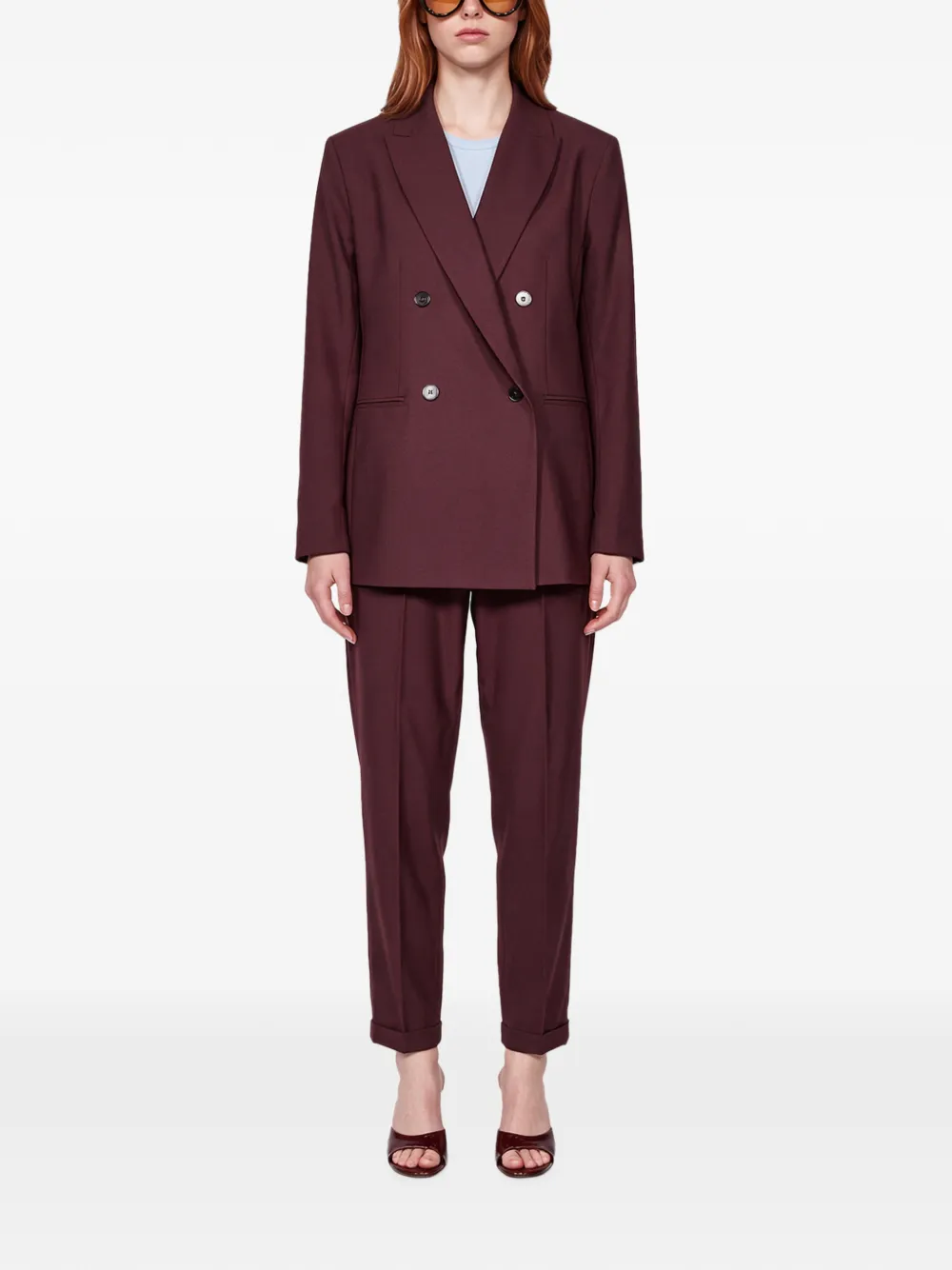 Antonelli double-breasted blazer Rood