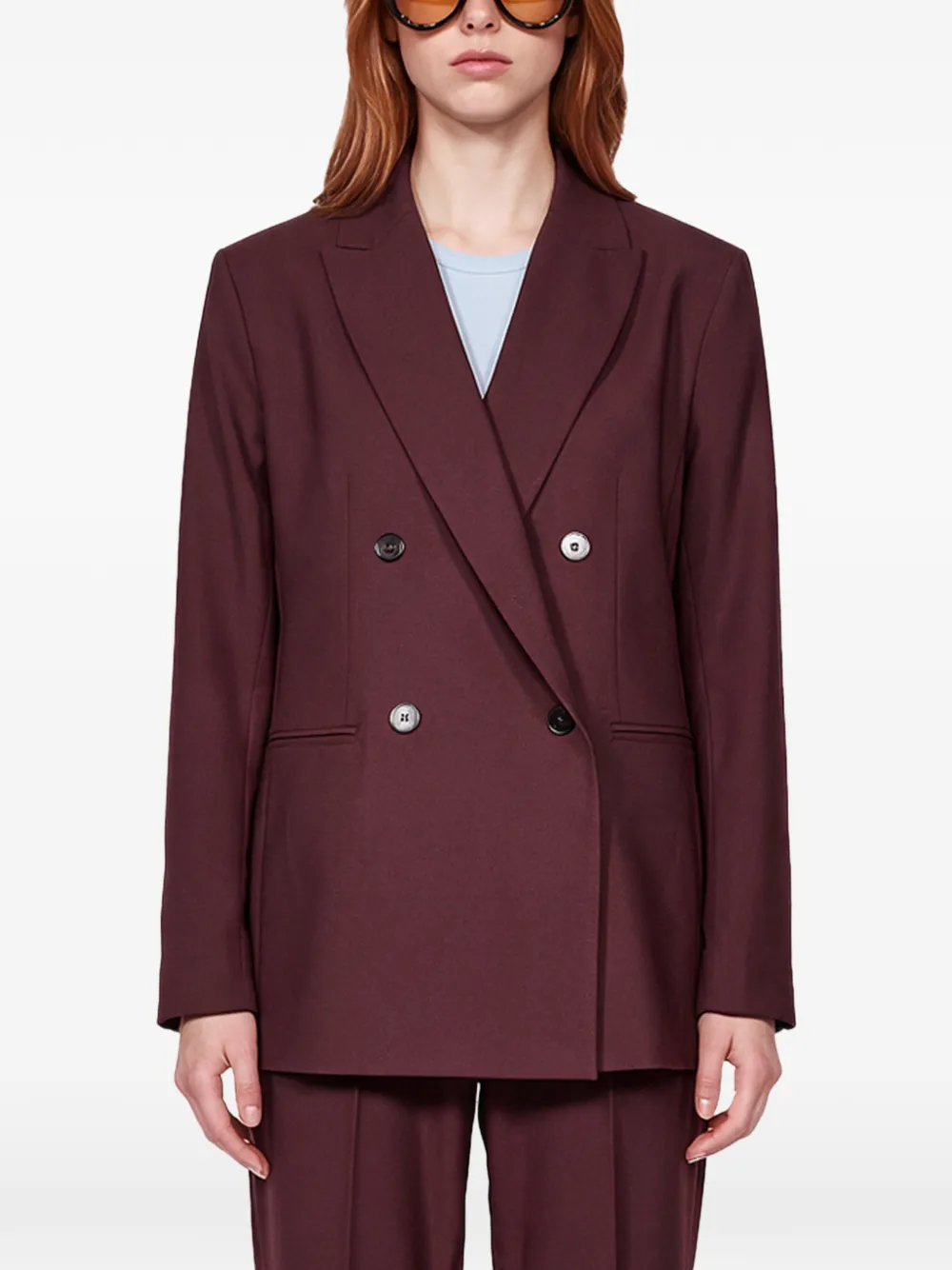 Antonelli double-breasted blazer Rood