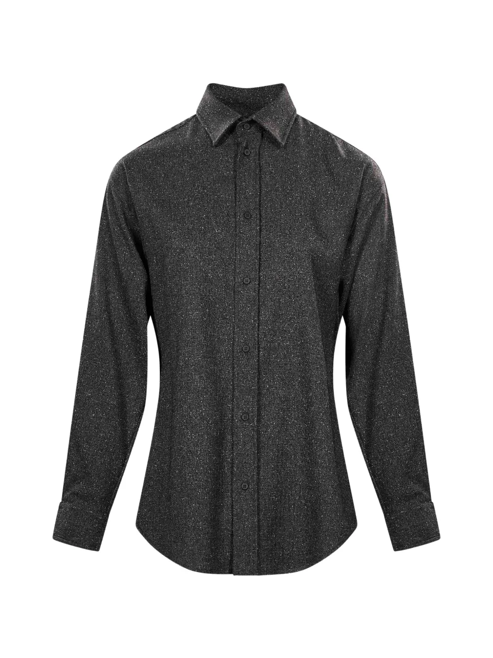DARKPARK herringbone-pattern long-sleeve shirt - Grau