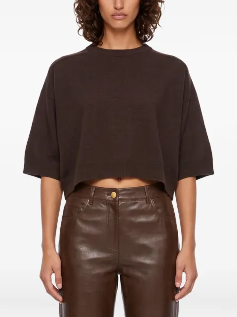 Gotha cropped short-sleeve sweater