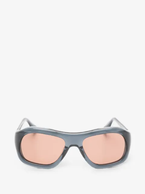 Port Tanger Gray geometric-frame sunglasses