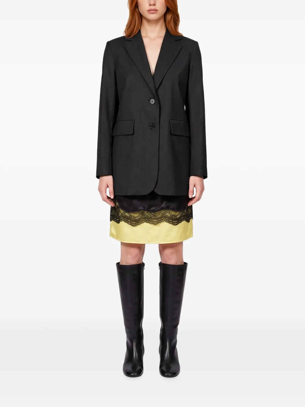 Antonelli single-breasted notched-lapels jacket Grijs