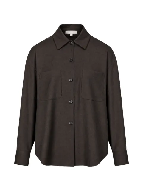 Antonelli Azalea oversized patch-pocket long-sleeve shirt