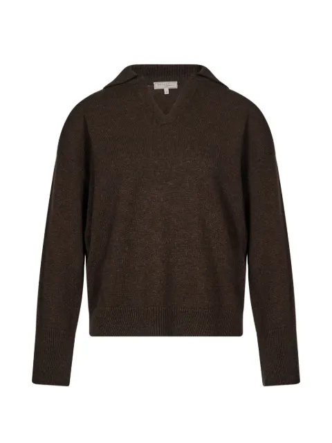 Antonelli spread-collar drop-shoulder sweater
