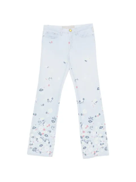 Versace Pre-Owned pantalones con estampado floral 2000