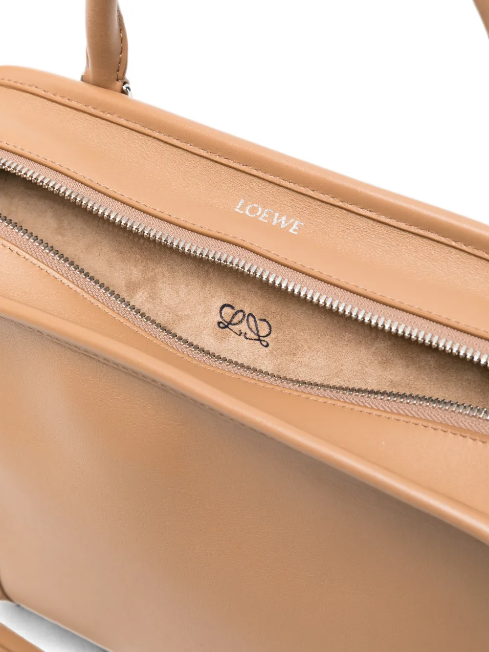 LOEWE Amazona leren shopper Bruin