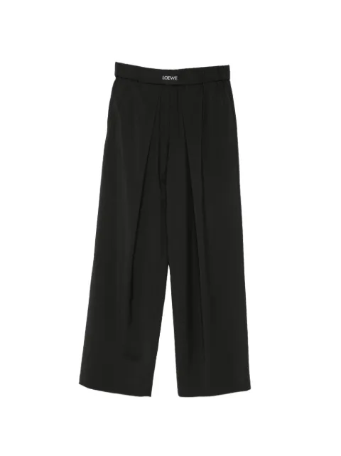 LOEWE pantalones con parche del logo