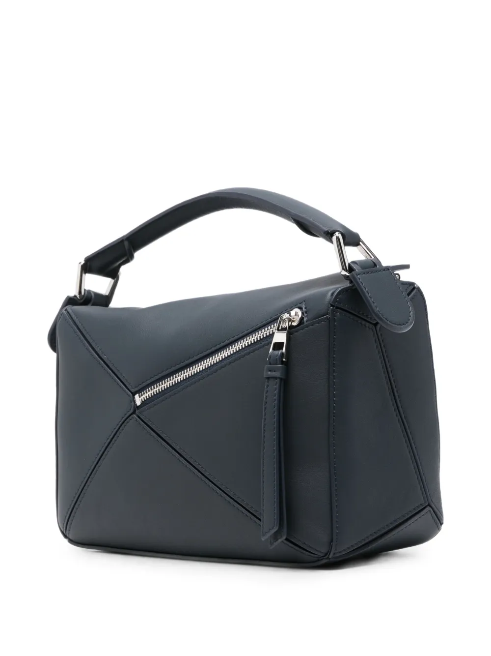 LOEWE Puzzle Layers leren clutch Blauw