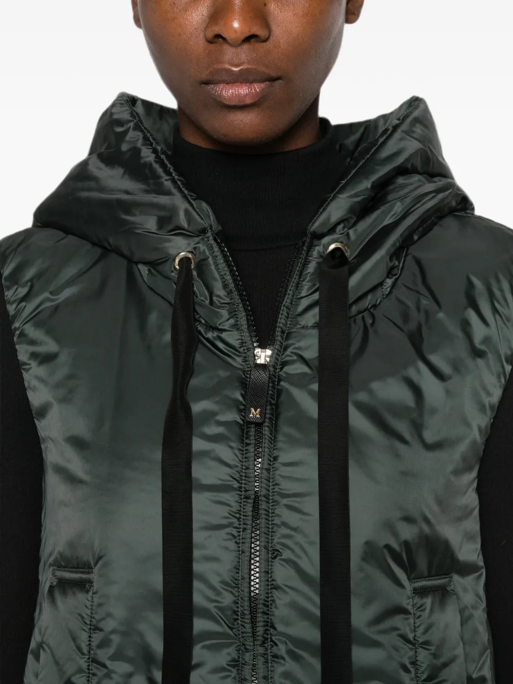 Max Mara Greengo gilet met capuchon Groen