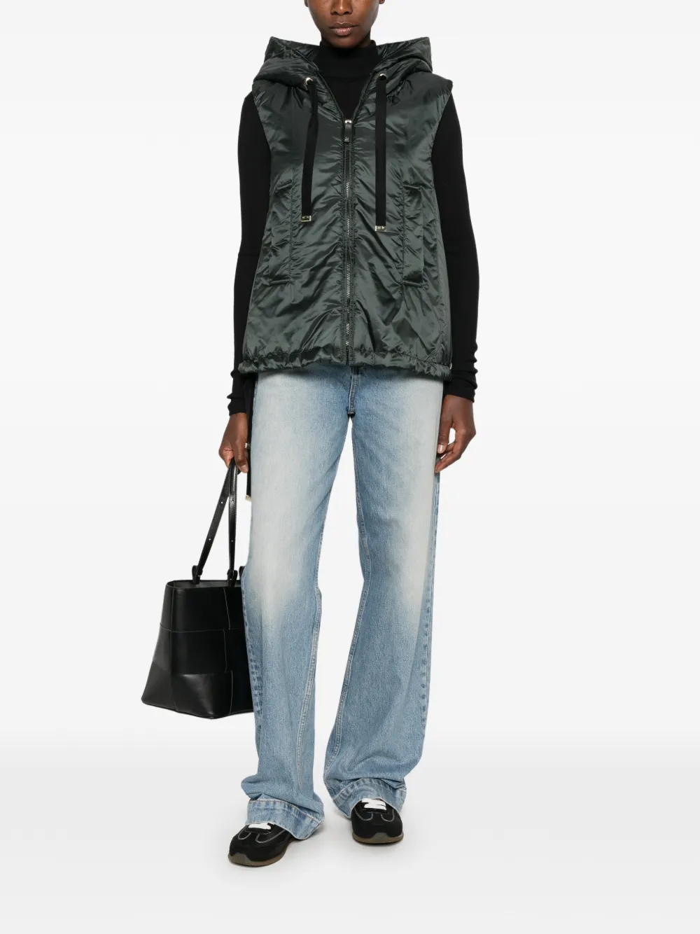 Max Mara Greengo gilet met capuchon Groen
