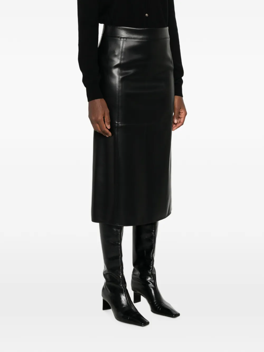 'S Max Mara Crisma midi-rok Zwart