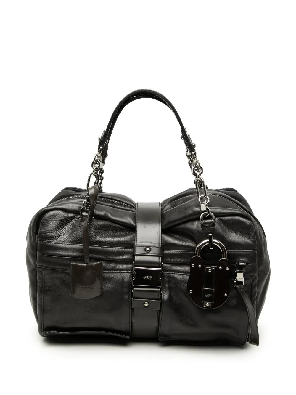 Loewe Pre-Owned 2008 Leather Laura 33 handbag - Black