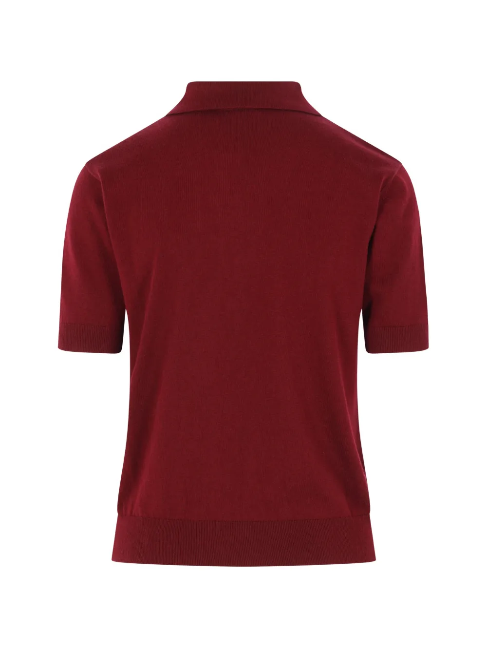 'S Max Mara Gebreid poloshirt Rood