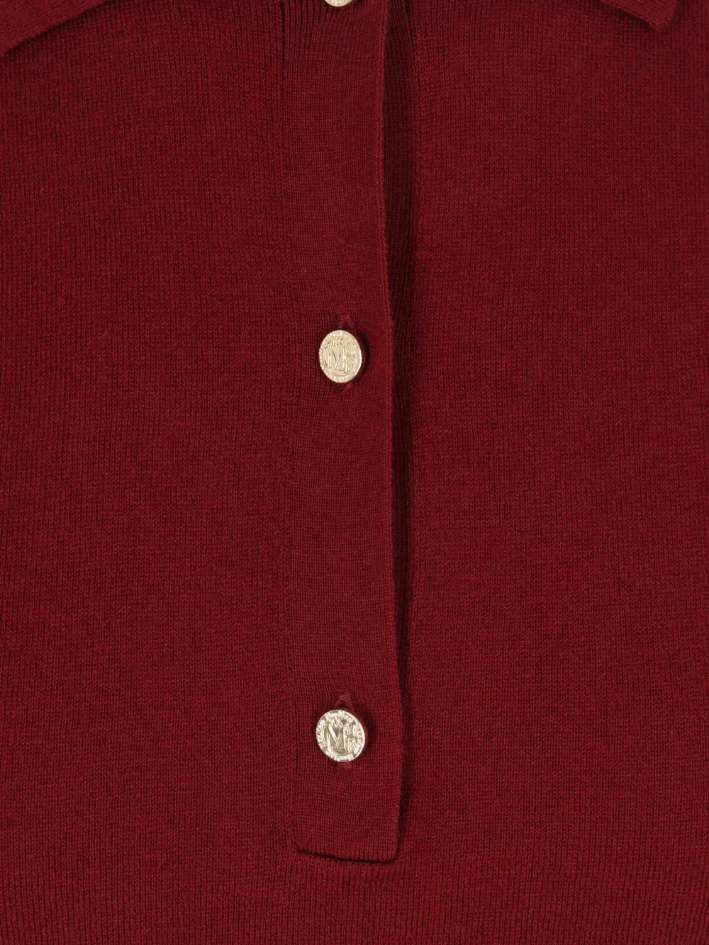 'S Max Mara Gebreid poloshirt Rood