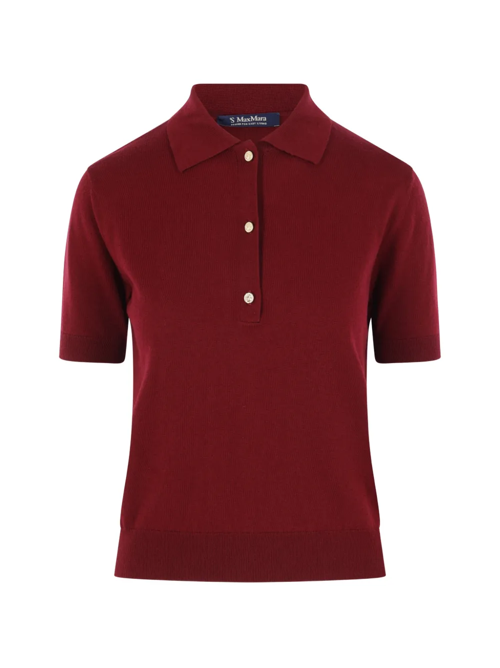 'S Max Mara knit polo shirt - Rosso