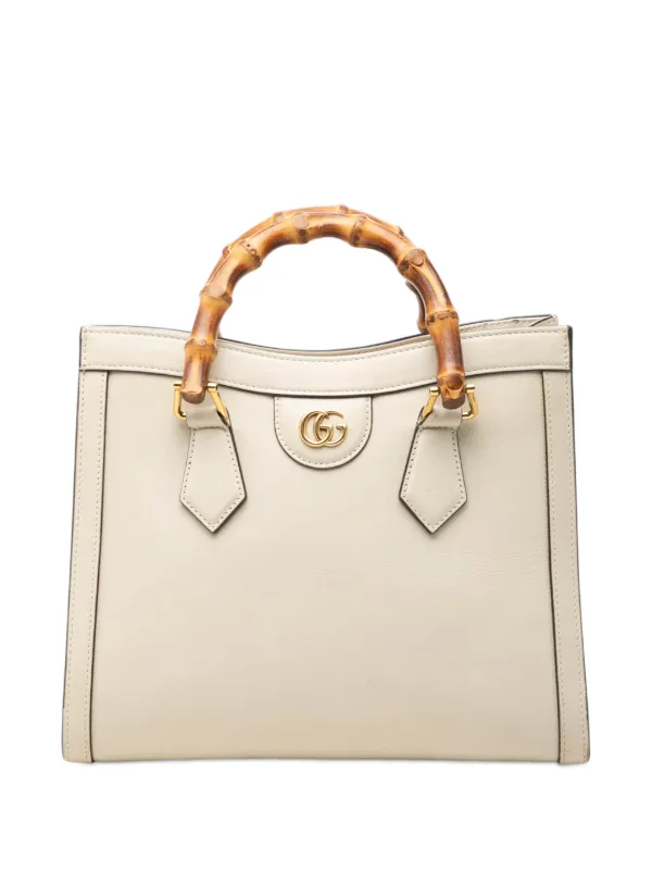 Gucci Pre-Owned 2016-2026 スモール レザー バンブー ダイアナ 