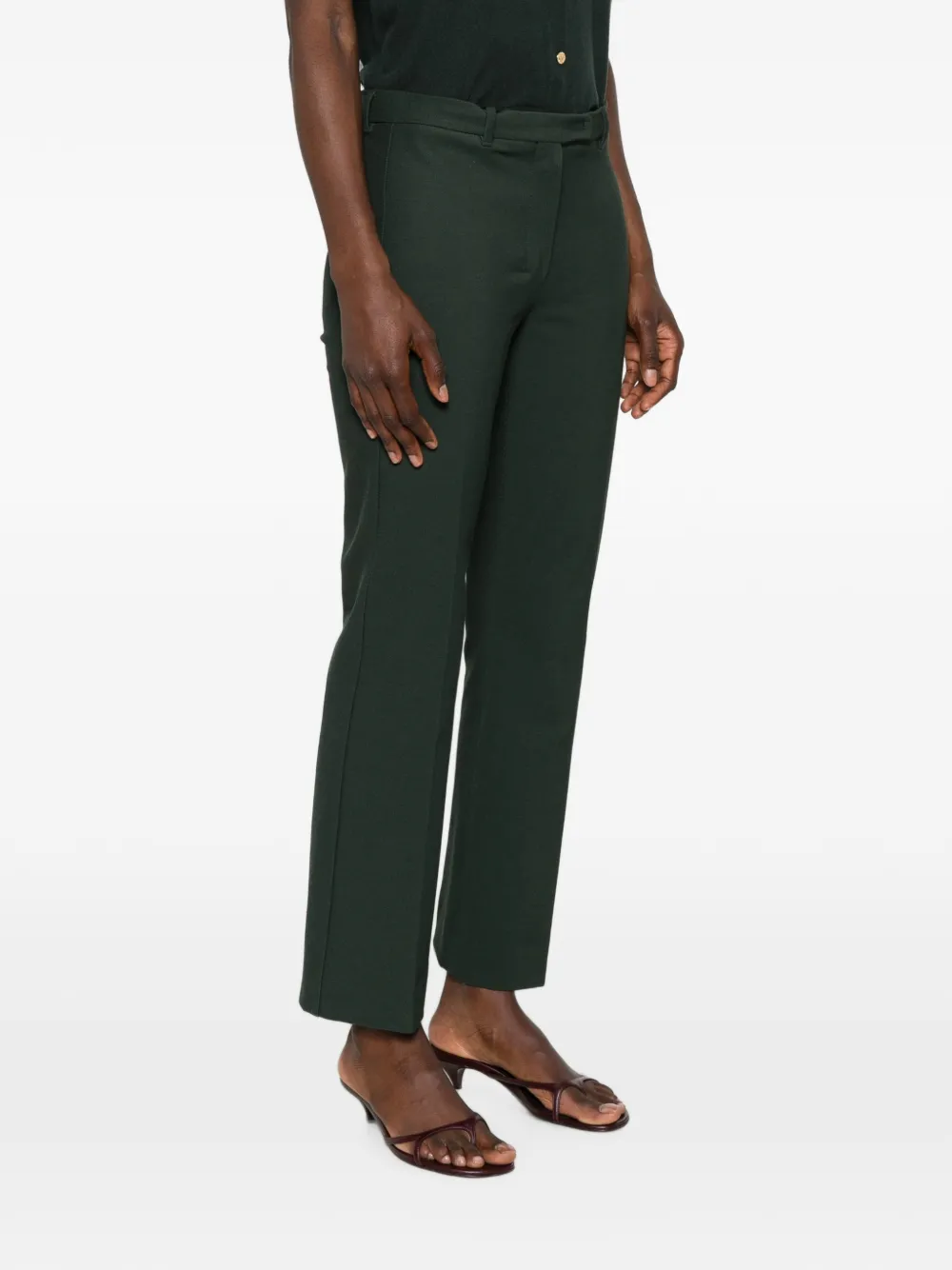 'S Max Mara Slim-fit geplooide pantalon Groen