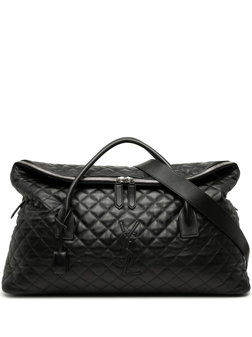 Saint Laurent Pre-Owned 2023 Quilted Calfskin ES Giant travel bag - Nero