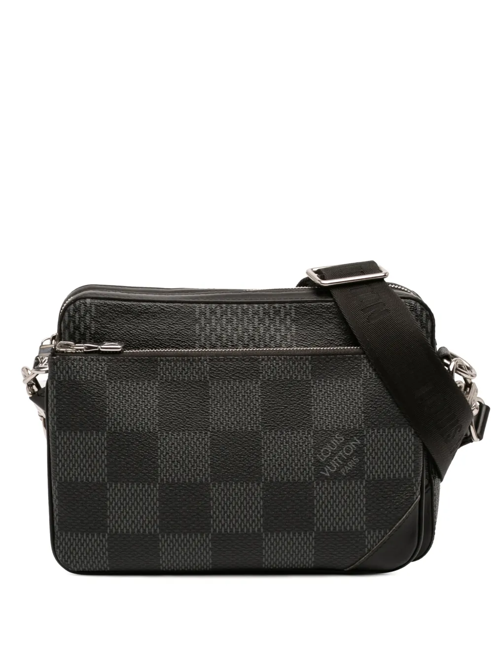 Louis Vuitton Pre-Owned 2020-2026 Damier Graphite 3D Trio Messenger Bag crossbody bag - Schwarz