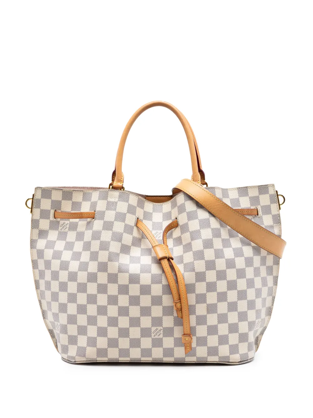 Louis Vuitton Pre-Owned 2016 Damier Azur Girolata bucket bag - Bianco