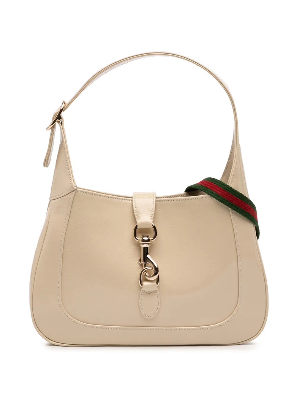Gucci Pre-Owned 2016-2026 Small Calfskin Web Jackie 1961 crossbody bag - Toni neutri