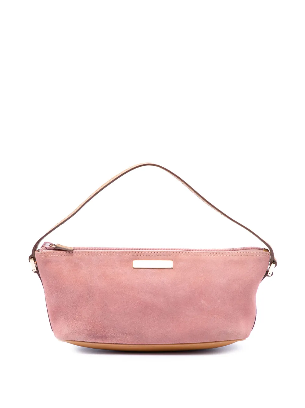 Gucci Pre-Owned 2000-2015 Suede Boat shoulder bag - Rosa