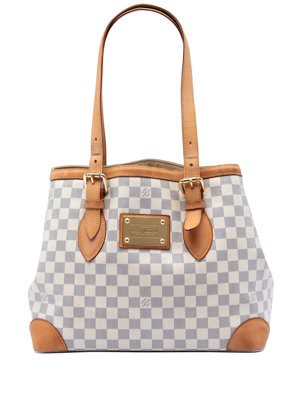 Louis Vuitton Pre-Owned 2007-2014 Damier Azur Hampstead MM tote bag - Bianco