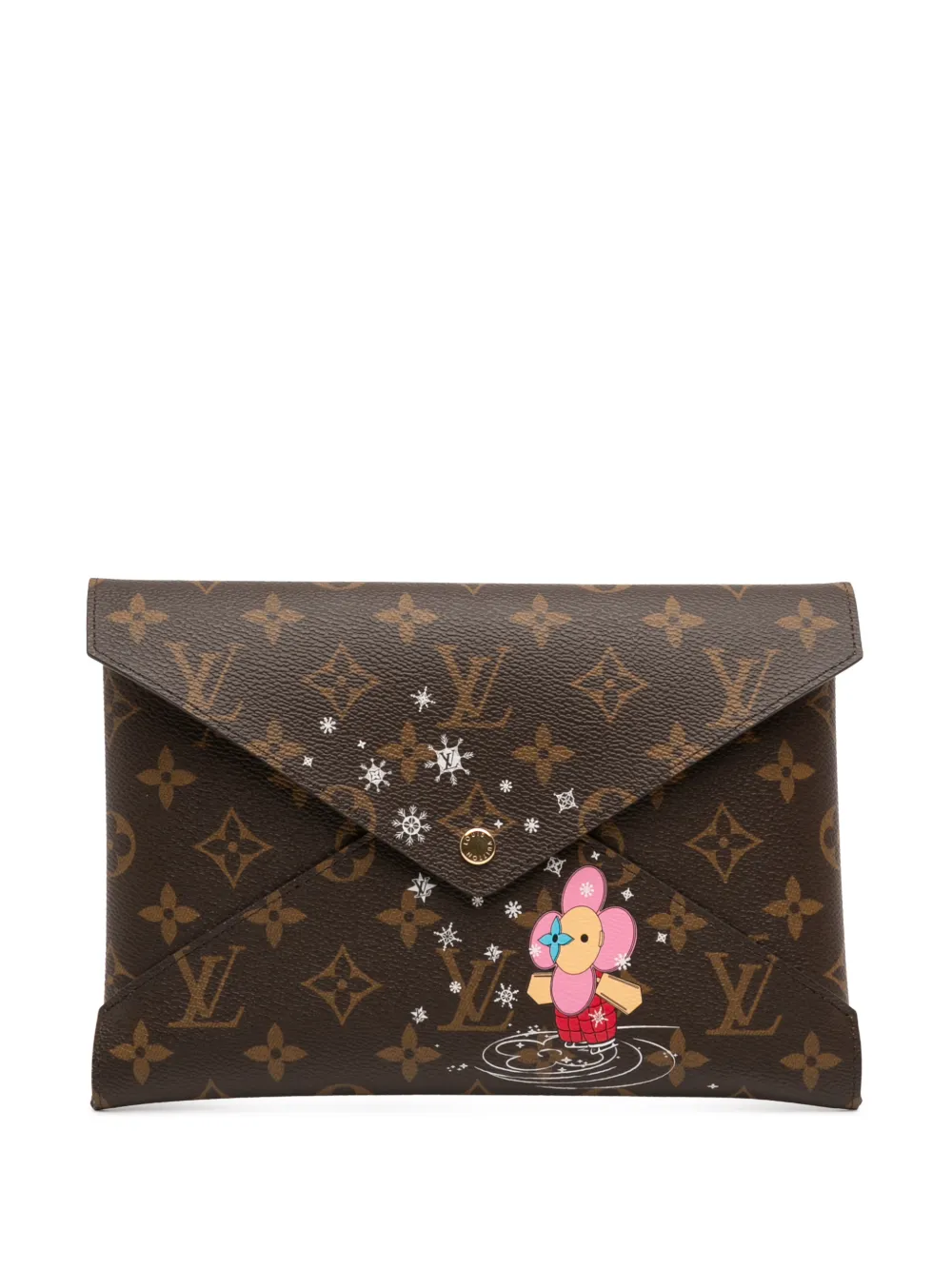 Louis Vuitton Pre-Owned 2021-2026 Monogram Christmas Animation Vivienne Kirigami Pochette Set clutch bag - Braun
