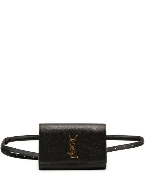Saint Laurent Pre-Owned 2021 Grain de Poudre Leather Kate belt bag